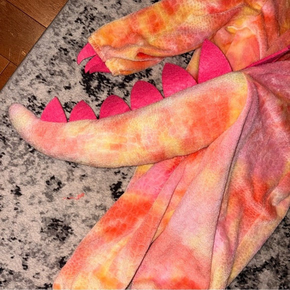 Pink and Yellow T-Rex Kids Costume - Size S 3-4 years - Picture 5 of 9